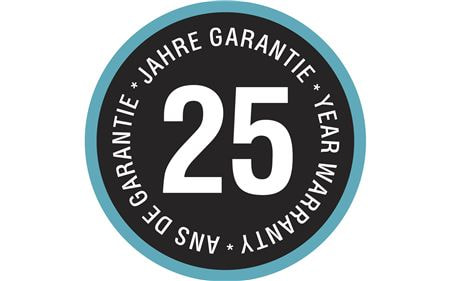 25 years warranty web only